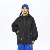 Unisex Jacket Hooded Hooded Jacket Jacket Men and Women Shell Jacket